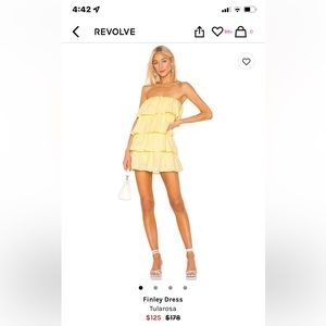 Yellow Tularosa Finley Dress